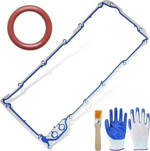 12612350 Oil Pan Gasket + B32790 Oil Pump Gaskets, OS30693R Gasket Kit Compatibl - Picture 1 of 7