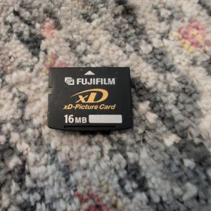 Fuji Film XD Picture Card 16MB VG Condition Fits Olympus Camera Sixteen MB - Picture 1 of 2