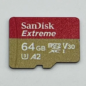 SanDisk Extreme 64GB MicroSDXC UHSI Memory Card [37645] - Picture 1 of 7