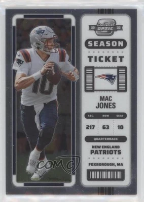 2022 Panini Contenders Optic Season Ticket Mac Jones #50 - Image 1 of 2