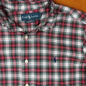 Vintage Ralph Lauren Hemd Herren M Classic Fit Kariert Langarm Button Down Preppy - Bild 1 von 8