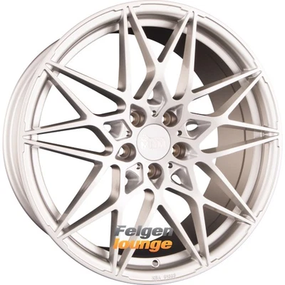 4x MAM MAM B2 Silver Painted (SL) 8x18 ET45 5x112 Alufelgen 18 Zoll - Bild 1 von 4