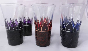Black Rose Shot Glass Goth Metal Halloween Gift Angel Vampire Darkwave Pagan - Picture 1 of 17