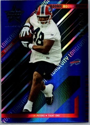 Leaf Rookies & Stars Longevity Blue 2004 RC/150 Jason Peters #108 Foto 1 de 2