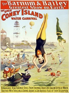 3451.Barnum Bailey Great Coney island Water Circus POSTER.Office art decoration - Picture 1 of 1