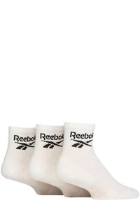 Calcetines al tobillo Reebok para hombre y mujer - ""Núcleo"" algodón, acolchados en 3 pares paquete múltiple - Imagen 1 de 9