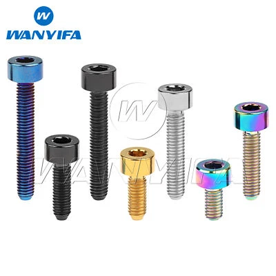 WANYIFA Titanium Bolt M3x6 8 10 12 15 18 20mm Socket Cap Hex Screw For Model Aircraft