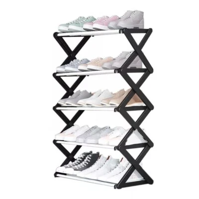 Sturdy Shoe Organizer Rack – 5-Tier Foldable Design for Easy Storage - Image 1 of 4