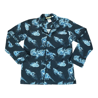 Top pijama Pottery Barn adolescente Harry Potter azul talla mediana animales mago Foto 1 de 4