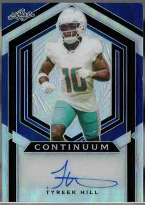 2023 Leaf Metal Continuum #MC-171 Tyreek Hill Certified Autograph Card Auto /248 - Image 1 of 2