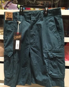 New Round Tree and York Cargo Men Shorts Size 30\11 Color Green - Picture 1 of 5