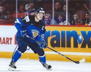 Olli Juolevi Signed 8x10 Photo Team Finland World Juniors Autographed COA B - Picture 1 of 1