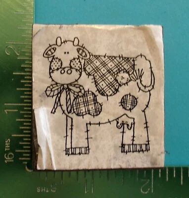 Sello de goma montado en espuma PATCHWORK COW Foto 1 de 2
