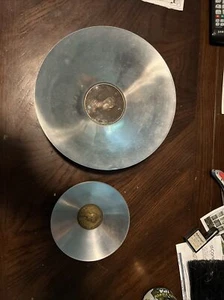 Lotto di monete vintage rare grandi in acciaio inox AS Arthur Bowl Augusta Ferdinandi - Foto 1 di 9