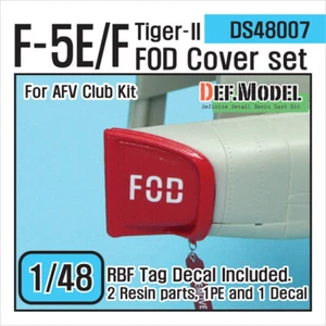 DEF.MODEL, DS48007, F-5E/F Tiger-II FOD Cover Set (for AFV Club 1/48) , 1/48 - Bild 1 von 7