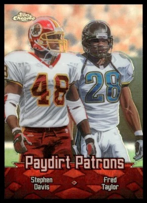 2000 Topps Chrome Combos REFRACTOR Stephen Davis/Fred Taylor #TC7 - Image 1 of 2