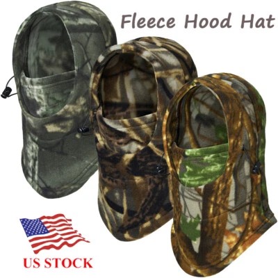 Winter Fleece Balaclava Hood Hat Neck Warmer Full Face Mask Ski Beanie Cap - Image 1 of 4