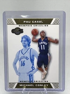 2007-08 Topps Co-Signers #61 Michael Conley Pau Gasol HOF Gold Blue RC /89 NM - Picture 1 of 3