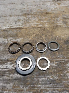 2006 06 06-07 Kawasaki ZX10R ZX10 Lower Steering Stem Nuts Washers Bearings - Picture 1 of 8