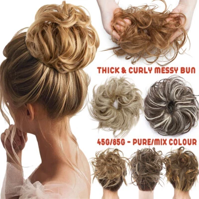 Extensiones de cabello desordenado desordenado X-grande rizado real como humano Foto 1 de 4