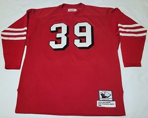 AUTHENTIC San Francisco 49ers #39 Hugh McElhenny Mitchell & Ness jersey 52 XXL