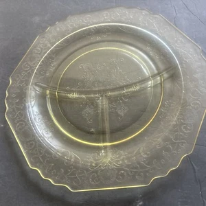Vintage Yellow Florentine Hazel Atlas 10" Grill Plate - Picture 1 of 4