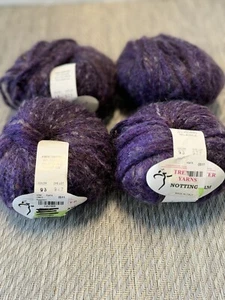 Lot of 4 Trendsetter Yarns NOTTINGHAM Color#93-Purple 50g/60yds Mohair Blend - Picture 1 of 6
