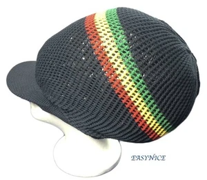 Neu Stil Rasta Netz Mütze Kappe Dubwise Irie Reggae Marley Selassie Jamaika L/XL - Bild 1 von 2