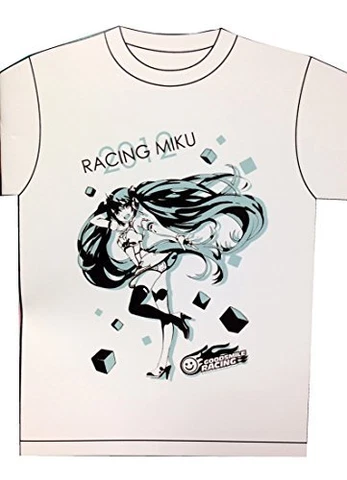 Vocaloid Hatsune Miku Racing T-shirt Adults X-small - Small- Hatsune Miku Full Cover