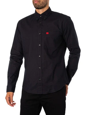 HUGO Men's Evito Slim Shirt, Black - Image 1 of 4