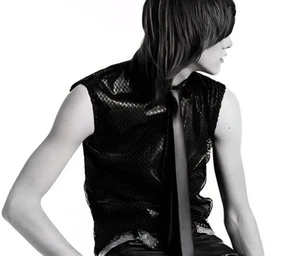 Dior Homme Hedi Slimane Spring 2004 Black Net Sleeveless Shirt Size EU38 UK15 - Picture 1 of 8