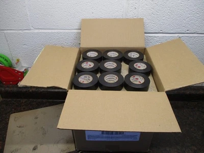 99 Rolls 3M Temflex 1700 Vinyl Black Electrical Tape 1″ x 66′ FT Full Case - Image 1 of 4