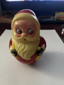 Vintage Kiddie Products Roly Poly Christmas Santa Claus Musical Toy - Picture 1 of 2