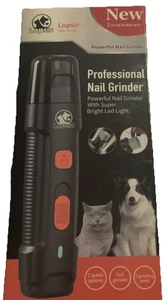 Lopsic Hund & Katze Haustier Profi Nagelschleifer Trimmer LED Licht Brandneu - Bild 1 von 3