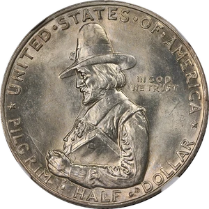 1920 Pilgrim Commem Half Dollar NGC MS64 Superb Eye Appeal Strong Strike - Picture 1 of 4