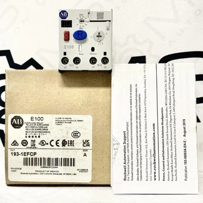 Allen Bradley 193-1EFCP E100 Relè Sovraccarico Protezione Motore 0.1-0.16A - Immagine 1 di 4