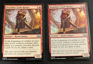 MTG - x2 Boundary Lands Ranger - Wilds of Eldraine - Pack Fresh!! - Picture 1 of 2
