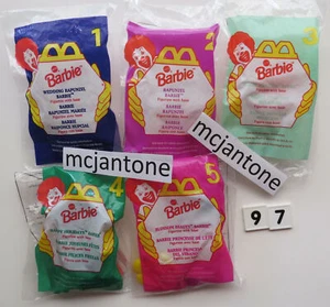 MIP SET 5 McDonalds 1997 BARBIE Puppe RAPUNZEL ENGEL Prinzessin STIL HAARE Mattel - Bild 1 von 3