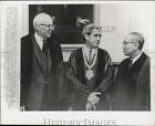 1965 Press Photo Kingman Brewster Jr. with Dr. Benjamin Spock & U Thant at Event