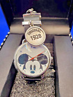Disney Mickey Mouse Watch Orginal 1928 and M Charms Black Band in Box