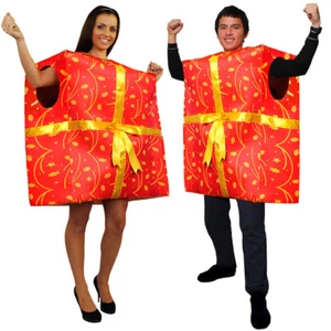 ADULTO REGALO DE NAVIDAD DISFRAZ REGALO DE NAVIDAD ALEGRE FIESTA DIVERSIÓN TEMPORADA VESTIDO ELEGANTE - Imagen 1 de 7