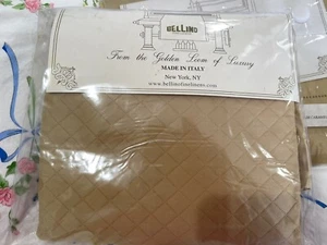 Bellino Italy NWT 2pc Shams 100% Cotton Boudoir Euro - Picture 1 of 4