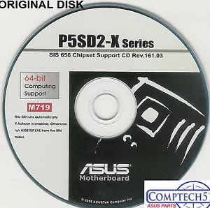 ASUS GENUINE VINTAGE ORIGINAL DISK FOR P5SD2-X Motherboard Drivers Disk M719 - Picture 1 of 1