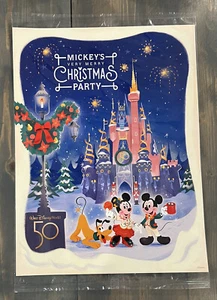 Disney’s 50th Anniversary Very Merry Christmas Party Sealed New Art Print - Picture 1 of 6