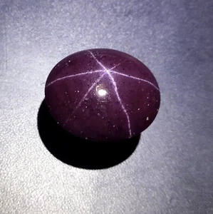 83.5 Carat 26.7x23.7x11.4 MM Natural Purple Red Color 6-Ray Star Garnet Cabochon - Picture 1 of 24