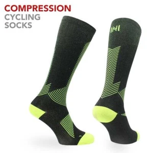 Norfolk Mens Womens Compression Cycling Running Anti Fatigue Sports Socks - Picture 1 of 6
