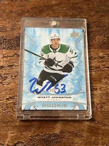 Wyatt Johnston IP Signed Upper Deck Ice Rookie Card Psa Dna Stars Autographed - Picture 1 of 3