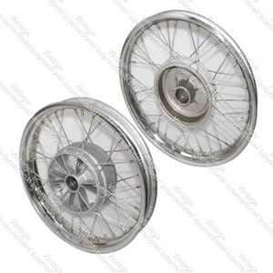 Pair Complete 16" Wm2 Jawa 250 350 Cw 36 Holes Wheel Rim  With Spoke @US - Picture 1 of 9