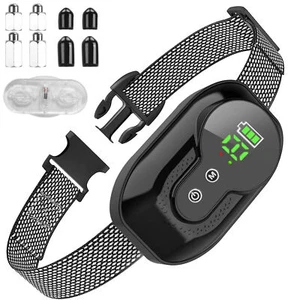 Rechargeable Dog Bark Collar Waterproof Electric Anti-Barking Training Collar - Picture 1 of 13