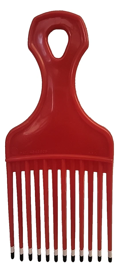 Peine elevador rojo vintage Goody’s EE. UU. Patente 4345608 color de cabello rojo Foto 1 de 3